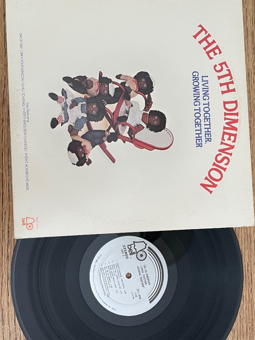 The 5th Dimension Living Together, Growing Together LP Record 1973 Bell
